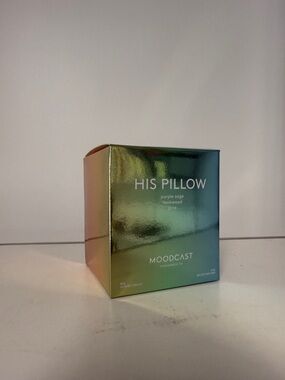 His Pillow MoodCast Scented Candle - Shimmering Green Finish